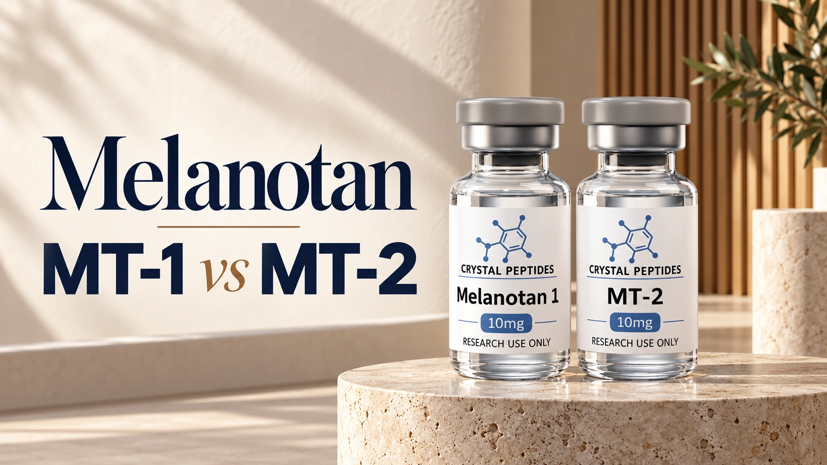 MT-1 vs MT-2 (Melanotan) : structure, données probantes et statut réglementaire