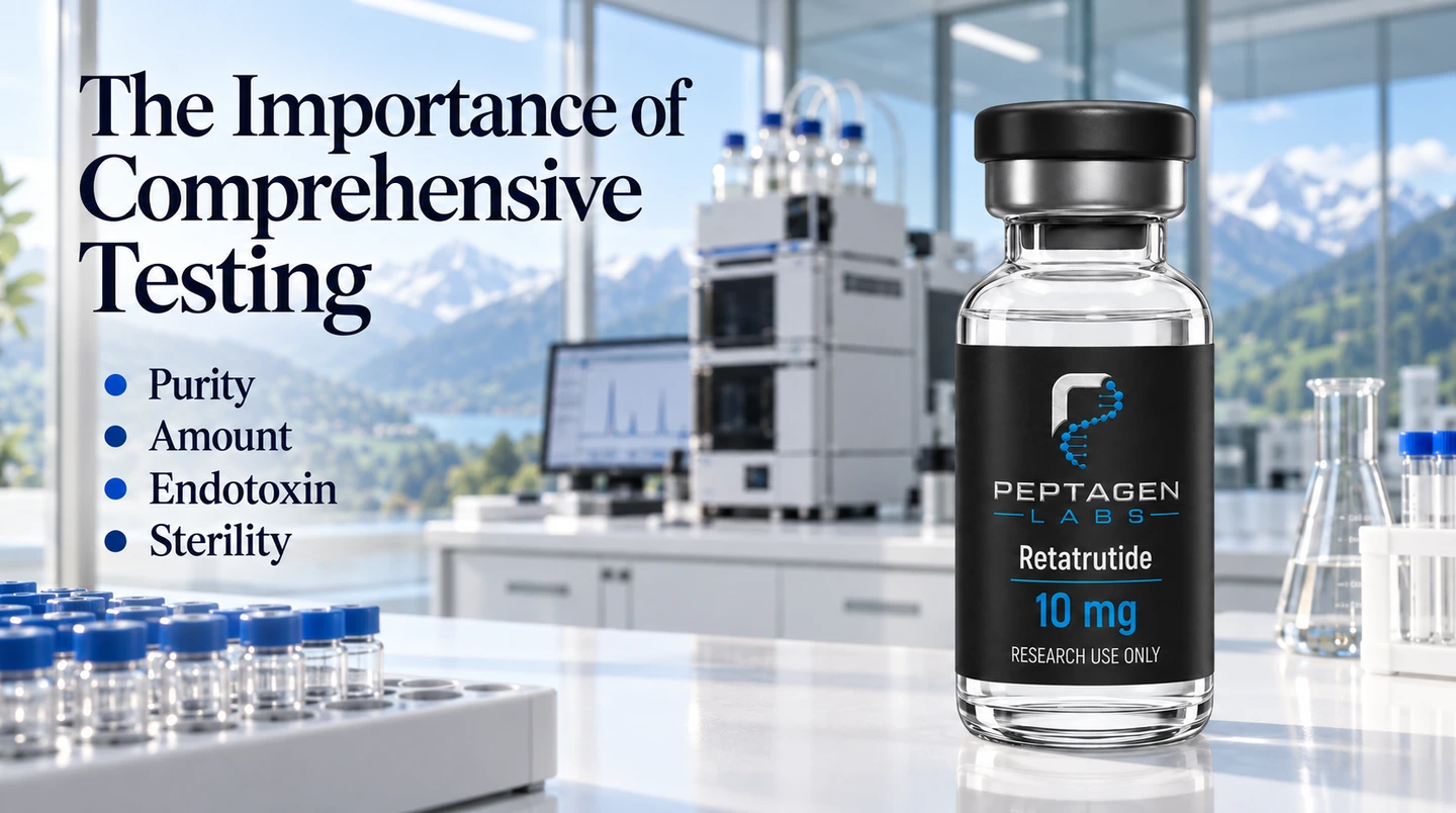 Équipement d'analyse de laboratoire utilisé pour l'analyse de peptides.